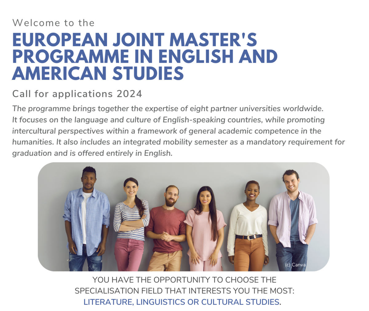 Call for applications 2024 English and American Studies Joint